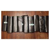 2.6 Gallon 120 pcs Small Black Trash Bags, Strong 2.5 Gallon 2.6 Gallon Garbage Bags, Bathroom Trash Can Bin Liners, Mini Bags Waste Basket Liner, Fit 6-10 Liter, 2.6 Gal-Black-120 - Retail: $7