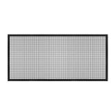 Window Screen Mesh, 28 x 59" DIY Fiberglass Netting Mesh Black Frame with Hook and Loop Adhesive Edging Black Mesh for Bedroom, Living Room, Kitchen - Retail: $15"