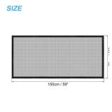 Window Screen Mesh, 28 x 59" DIY Fiberglass Netting Mesh Black Frame with Hook and Loop Adhesive Edging Black Mesh for Bedroom, Living Room, Kitchen - Retail: $15"