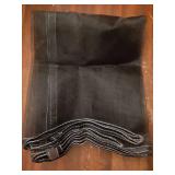 Window Screen Mesh, 28 x 59" DIY Fiberglass Netting Mesh Black Frame with Hook and Loop Adhesive Edging Black Mesh for Bedroom, Living Room, Kitchen - Retail: $15"