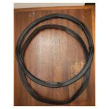 2 Pack Bar Stools Leg Protectors Ring, Non Slip Silicone Chair Leg Floor Protector, Pads Bottom Protect Wooden Floor No Scratches No Noise Anti-Slip, Stretchable Fits 16.5 to 18.5" Chair Base, Black -