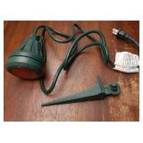 120V Spotlight Outdoor, 500LM Waterproof LED Spot Light with 3 Extra Lenses (Red Yellow Green), Landscape Lighting for Holiday, Trees, Flag, 5FT Extension Cord, UL Listed - Retail: $16