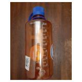 Nalgene Sustain Tritan BPA-Free Water Bottle Made with Material Derived from 50% Plastic Waste, 32 OZ, Narrow Mouth, Orange - Retail: $16
