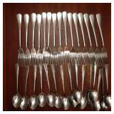 Spoons and Forks Set, Set of 30 Top Food Grade Stainless Steel Forks and Spoons Silverware Set, Kitchen Utensils Forks (8 Inch) and Spoons (6.69 Inch) Cutlery Set, Mirror Finish & Dishwasher Safe - Re