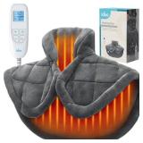 iDOO Heating Pad for Neck and Shoulder and Back, Birthday Christmas Gifts for Men Women, FSA Eligible Items Only List, 3.1lb Heated Wrap for Pain Relief, Electric Wearable Neck Warmer, ETL Certified -