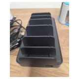 300W Charging Station for Multiple Devices, 8 Port Multi USB C Fast Charger Station Dock for MacBook iPhone 17/16/15/14/13/12 Samsung Pixel Series iPad, Black (6 Mixed Short Cables Included) - Retail: