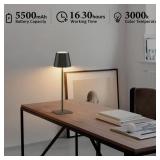 Aoceley 2-Pack Rechargeable Table Lamps LED Cordless Table Lamp 3W 5500mAh Battery Operated Table Light Stepless Dimmable Portable Desk Lamp for Restaurant/Table/Bedroom/Outdoor (Copper) - Retail: $70