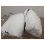 SEE PHOTOS MIULEE Throw Pillows Inserts, Pack of 2 12x24 Inch 100% Virgin Fiber Filling Bed Couch Pillows - Retail: $24