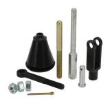 KIMISS Manual Master Cylinder Push Rod Kit Auto Brake Pump Kit Adjustable Brake Pedal Pushrod Kit Eyelet and Clevis Set Cylinder Rod Kit for 1950â1970 - Retail: $20