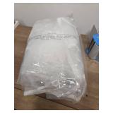 KEETDY 43\" Hanging Garment Bags for Closet Storage Large Clear Window Hanging Clothes Storage Garment Rack Cover Coat Protector for Suit, Wardrobe, Bottom Enclosed - Retail: $0