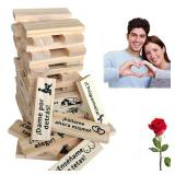 Kovtia Spanish Adults Blocks Tower Game for Couples EspaÃ±ol Valentine Night Date Stacking Board Game for Lovers - Retail: $19