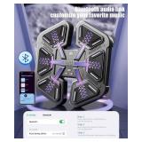 LITTCO 2025 New Music Smart Boxing Machine (Black) with Boxing Gloves, Wall-Mounted Fitness Equipment for Boys&Girls, Family, Children, Teenagers,Idea Christmas Birthday Gift (Upgrade Version)