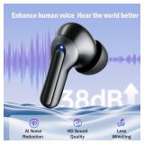 TTQ OTC Hearing Aids for Seniors with Bluetooth, Smart Noise Cancelling & 3-Level Volume, Fashionable and Trendy Rechargeable Hearing Aids for Hearing Loss - Retail: $100