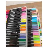 60 Colors Dual Markers Brush Pens, Fine Felt & Brush Tip Marker Christmas Gifts for Kids and Adults, Stocking Stuffers Art Marker Pens for Coloring Book Journaling Note Taking Hand Lettering - Retail: