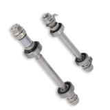 Frdhee 1 Pair Bike Axle, Bicycle Axles Rear Axle Front Axle Set Quick Release Front Rear Axles Hub Bike Repair Tool Accessories for Mountain Bikes, Road Bikes - Retail: $15