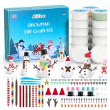 ARTPAR 20 Pack Modeling Clay DIY Snowman Kit,Air Dry Clay Snowman Crafts for Kids,Christmas Stocking Stuffers for Kids,Christmas Crafts Xmas Gift - Retail: $25