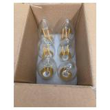 BORT B11 Chandelier led Light Bulbs, Dimmable 4W Equivalent to 40W LED Candelabra Bulbs, 2700K Warm White, E26 Standard Medium Base LED Bulbs, Torpedo Top (6 Pack)