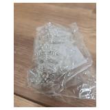 6 Pack Silver Snowflake Napkin Rings, Metallic Christmas Napkin Buckles for Holiday Table Decor - Retail: $8