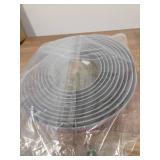 20Ft Carpet Floor Transition Strip, Self Adhesive Floor Edging Trim Strip, PVC Threshold Cover for Doorway, Flat Divider Transitions Suitable for Threshold with a Height Less Than 5 mm - Gray - Retail