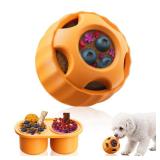 havit Frozen Dog Treats Toy to Keep Them Busy, Cognitive Dog Enrichment Toys,Interactive Toys Long Lasting, Easy to Clean (Orange) - Retail: $13