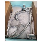 Cobbe 11.8 Inch Rain Shower Head with 6 Modes Handheld Water Sprayï¼High Pressure Showerhead Combo with 11 Inch Adjustable Extension Arm, Chrome - Retail: $32