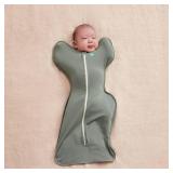 Love to Dream Swaddle UP, Baby Sleep Sack, Self-Soothing Swaddles for Newborns, Improves Sleep, Snug Fit Helps Calm Startle Reflex, New Born Essentials for Baby, 1.0 TOG, 5-8.5 lbs, Deep Olive - Retai