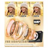 2025 New Digital Camera, 56MP FHD 1080P for Kids with 16x Digital Zoom Anti Shake, Face Detect, Smile Capture, 32GB TF Card, Battery, Lanyard, a Great Gift for Boys & Girlsï¼Blackï¼ - Retail: 