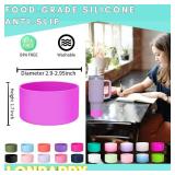 2-Pack Silicone Boot for Stanley 30 40 OZ Cup, Boots for Stanley Cup Accessories, Non-Slip Tumbler Bottom Protector Cover, Noise Reduction Protective Sleeve for Quencher H2.0 / IceFlow 20oz 30oz - Ret