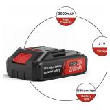 Dragro 21V Lithium Ion Battery 2.0Ah Replacement Battery Packs for Cordless Power Tools, Large Capacity Rechargeable Battery for Cordless Leaf Blower Electric Chainsaw Hedge Trimmer - Retail: $25