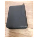 Vaultskin NOTTING HILL Minimalist Leather Zipper Wallet for Women and Men: Slim Multi Cardholder with RFID Blocking and Keychain Ring (Black) - Retail: $50