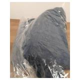 Cover Only PHF 100% Cotton Waffle Body Pillowcase with Zipper, 1 Pack 20\" x 54\" Soft Skin-Friendly Pillow Sham, No Filling, Aesthetic Woven and Breathable Waffle Weave Body Pillow Cover for Bed, Blu