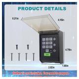 for Ghost Control Keypad, Ghost Controls Premium Wireless Keypad for Ghost Gate Opener with Weatherproof Cover, for Automatic Gate Openers, Work with AXP1 AXS1 Remote - Model AXWK (Keypad, Black) - Re
