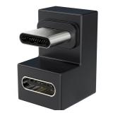 UPERFECT USB C U Shape Adapter, 360 Degree Angled USB 3.1 Type C (USB-C) Male to Female U Shape Adapter 4K144hz Resolution 10Gbps for Monitor,Laptop, Tablet & Mobile Phone - Retail: $20