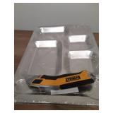 Fasmov 4 Pack Stainless Steel Rectangular Divided Dinner Tray, 6 Sections Stainless steel Metal Plate for Adults, Picky Eaters, Campers, and Portion Control - Retail: $19