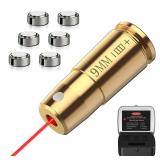 EZshoot 9mm Laser Bore Sighter Red Laser Bore Sight with 3 Sets of Batteries - Retail: $12