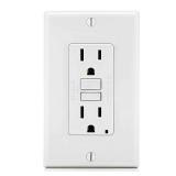 Leviton GFCI Outlet, 15 Amp, Self Test, Non Tamper-Resistant with LED Indicator Light, Protection from Electric Shock and Electrocution, GFNT1-W, White - Retail: $17