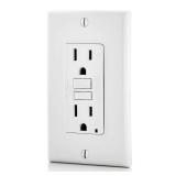 Leviton GFCI Outlet, 15 Amp, Self Test, Non Tamper-Resistant with LED Indicator Light, Protection from Electric Shock and Electrocution, GFNT1-W, White - Retail: $17