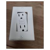 Leviton GFCI Outlet, 15 Amp, Self Test, Non Tamper-Resistant with LED Indicator Light, Protection from Electric Shock and Electrocution, GFNT1-W, White - Retail: $17