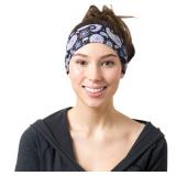 RiptGear Stretch Sport Headband for Women (Purple Paisley) â Made of Non-Slip Sweat Wicking Fabric â Great for Yoga, Running or The Gym â Soft Headband That Fits Most Head Sizes â 