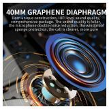 Motorcycle Helmet Bluetooth Headset with HiFi Stereo Sound,FM,Noise Reduction,1000mAh Battery,Helmet Bluetooth Speakers Helmet Headphones with RGB Light,IPX6 Waterproof,Hand Free,Easy Set Up