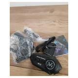 Motorcycle Helmet Bluetooth Headset with HiFi Stereo Sound,FM,Noise Reduction,1000mAh Battery,Helmet Bluetooth Speakers Helmet Headphones with RGB Light,IPX6 Waterproof,Hand Free,Easy Set Up