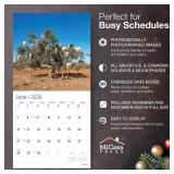MICASA PRESS Tree Goats 2026 Wall Calendar 12 Month | 12â x 24â Open | Thick & Sturdy Paper | Holiday Gift | Funny Animal Calendar 2026 - Retail: $5