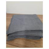 Chyhomenyc Dark Grey Curtains - 30 Inch Length, Faux Linen Textured Small Window Curtains, Light Filtering for Bathroom, 30x30 Inch, 2PCS - Retail: $10