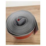 Black Walnut Wall Molding Trim 3 Inch x 20 Feet, Wall Base Baseboard Molding Trim Flexible Self Adhesive Wood Grain Rubber Wall Base Moulding Trim Peel and Stick Decoration Skirting Baseboard - Retail