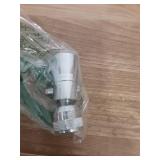 Enhon 2 Setting Pivoting Single Spray Shower Head with Shut Off Valve Replacement for 52652-PK Compatible with Delta Shower 2.5 GPM Brass Water Saving Shower Head Chrome 1\" Diameter Spray Face (1 Set