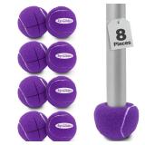 Six Total Top Glides Precut Walker Tennis Ball Glides - Purple - 3 Pairs - Retail: $20