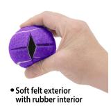 Six Total Top Glides Precut Walker Tennis Ball Glides - Purple - 3 Pairs - Retail: $20