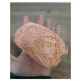 SEE EXTRA PHOTOS FOR AMOUNT/SIZE REFERENCE 1 Skein/Pack Schachenmayr (SMC) Catania Originals Yarn, 100% Mercerized Cotton for Knitting and Crochet Yarn, Sport Weight, 401 - Apricot - Retail: $8