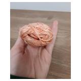 SEE EXTRA PHOTOS FOR AMOUNT/SIZE REFERENCE 1 Skein/Pack Schachenmayr (SMC) Catania Originals Yarn, 100% Mercerized Cotton for Knitting and Crochet Yarn, Sport Weight, 401 - Apricot - Retail: $8