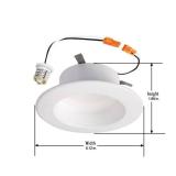 HALO RL 4 in. White Integrated LED Recessed Ceiling Light Retrofit Trim with Selectable CCT (2700K-5000K) - Retail: $25